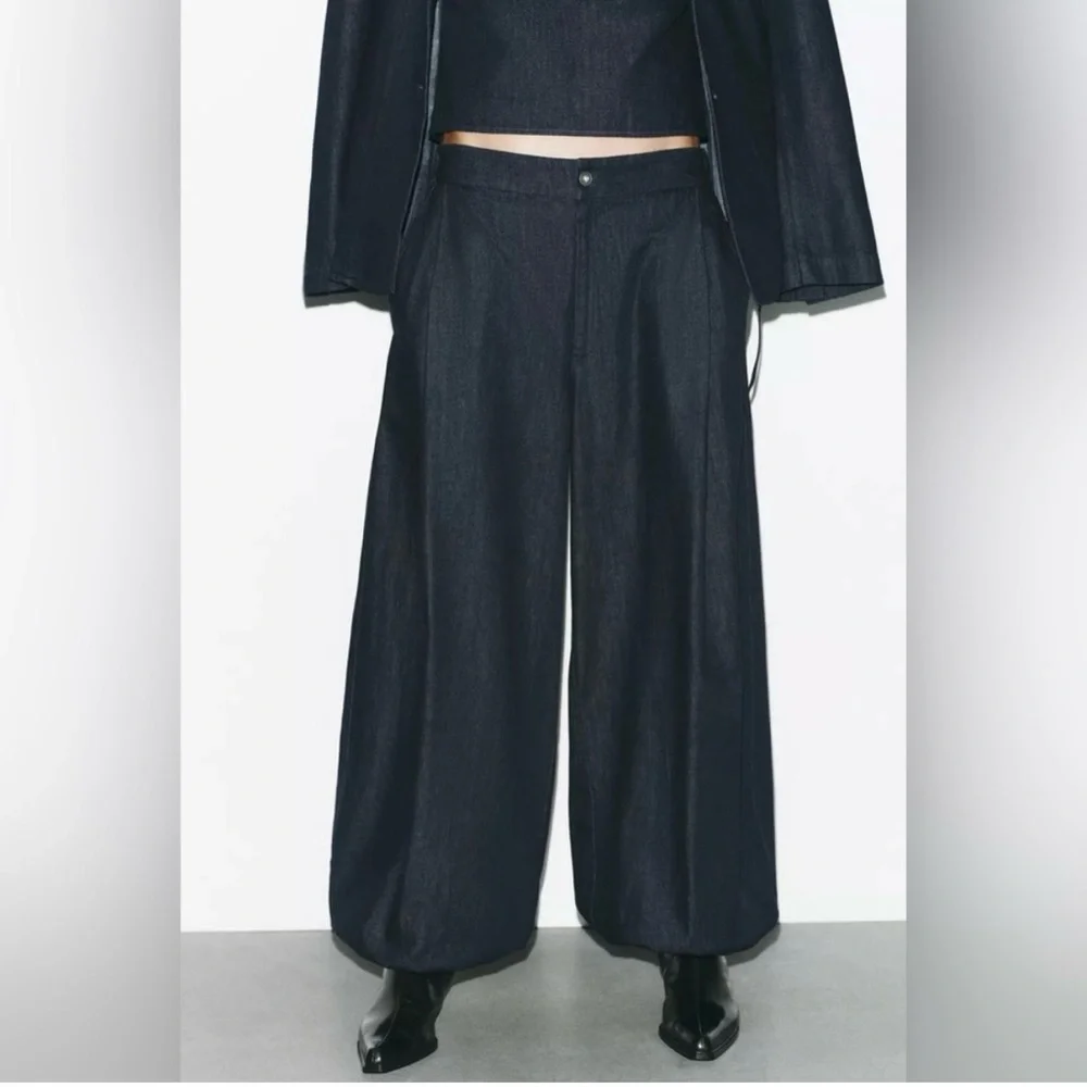 Zara trf wife leg bomhah pants - Picture 6 of 8